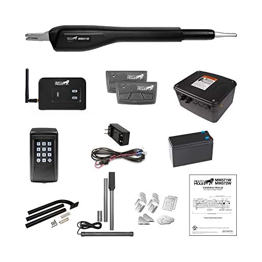 Mighty Mule MM571W-EST Automatic Gate Operator, Black