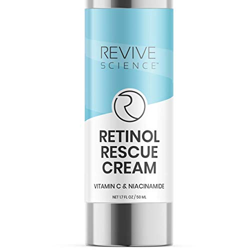 Revive Science Retinol Cream for Face, Day and Night Retinol Moisturizer with Hyaluronic Acid and Collagen for Wrinkles, Acne, Dark Spots, Anti aging Cream for Face (1.7 OZ)