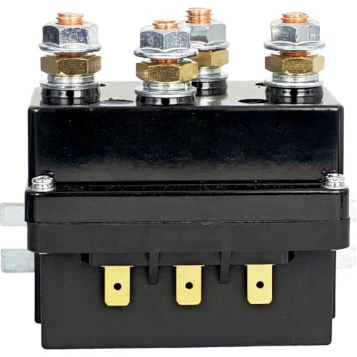 EZROAD 12V 500A Winch Solenoid Contactor Relay for 8000lbs-17000lbs ATV UTV Boat 4x4 Vehicle SUV Truck Control Compatible with Warn A2000 Compatible with Badlands 12000 4WD 3-Wire Motor