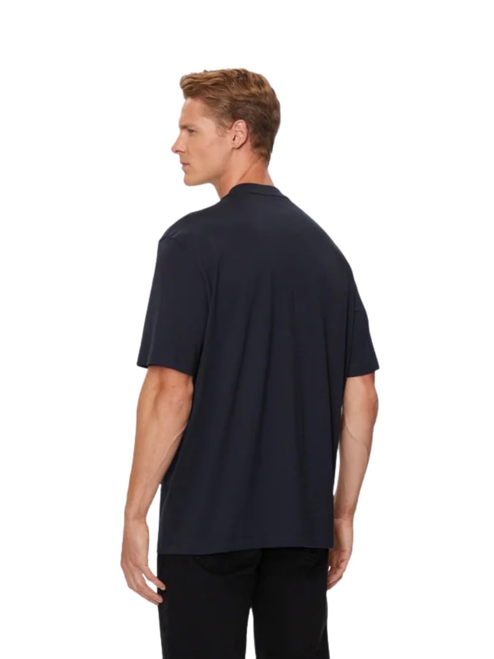 Armani Exchange Square A|x Logo Regular Fit Heavy Jersey Tee T-Shirt Uomo (Pacco da 1)