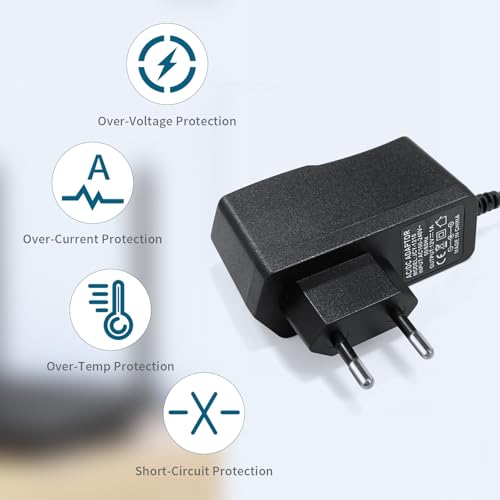 SUCIKORIO 12V 1A Netzteil Adapter Universal Transformator AC 100-240V zu DC 12V 1A 12W Adapter Schaltnetzteil Euro Stecker Steckernetzteil für LED Streifen Lichter, Router, Lichterkette