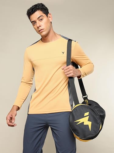 Image of TECHNOSPORT Men Polyester Slim Fit T-Shirt - (P725 P) Pack of 1