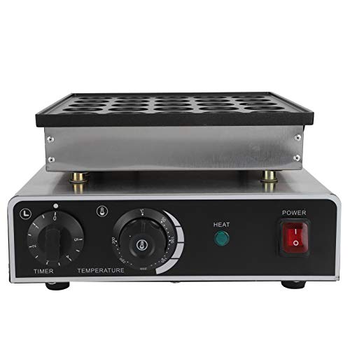 Sorandy Muffin Machine 25 Holes 950w Electric Rapid Heating Waffle Maker Stainless Steel Non Stick Dutch Pancake Maker with Timer Temperature Adjustment Knob Kitchen (British