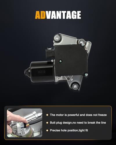 Image of ROADFAR Front Windshield Wiper Motor Fit for Chevrolet for Astro 1994-2005 | For Chevrolet For Astro 1994-2005|For GMC For Safari 1994-2005|Replace 22121186|5 Pins