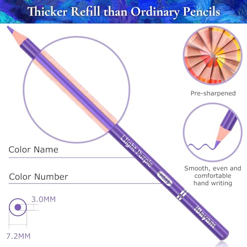 Ibayam 663240 72 Count Colored Pencils thumb #1