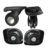 NIRNHYRUR Ruedas para Equipaje 2 Ruedas giratorias de Repuesto for Maletas, Equipaje y carritos. Ruedas Doble for reparación