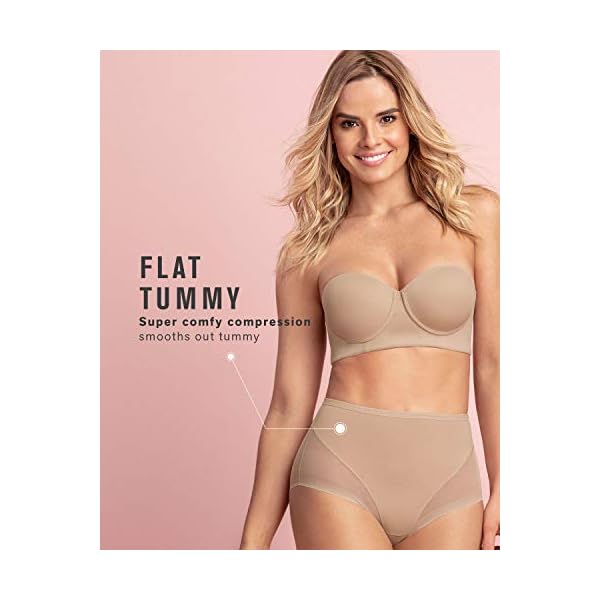 Leonisa Super Comfy Control Panty Shaper, Large, Nude