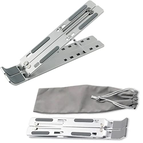 Suporte Para Notebook Ajustável Em Alumínio Weemsbox Ergonômico Ajustável Portátil Metal 4 41QjbgWshkL