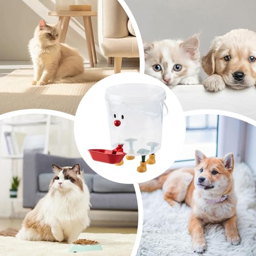Fuente para perros de material resistente con base estable premium 6