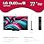 LG 77-Inch Class OLED evo AI 4K C5 Series Smart TV w/Dolby Atmos, Dolby Vision, HDR10, AI Super Upscaling 4K, Filmmaker Mode, Wow Orchestra, Alexa Built-in (OLED77C5PUA, 2025) (Renewed)
