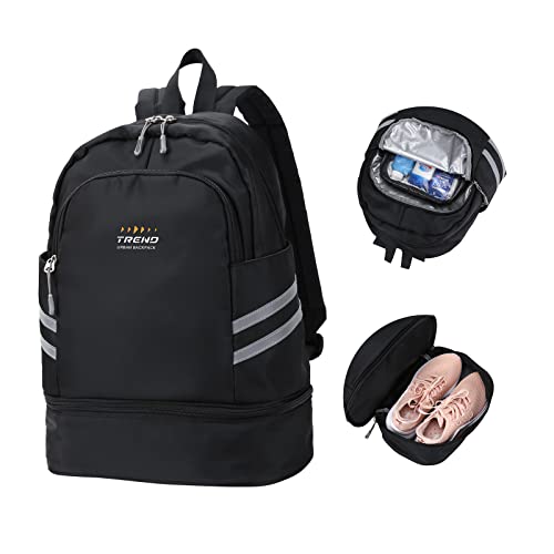 SZLX Mochila de Gimnasio para Mujer con Compartimento para Zapatos,Mochila Grande de Viaje para portátil,Impermeable, Informal,Mochila Escolar,Mochila Deportiva,Bolsa de Gimnasio para natación,Yoga