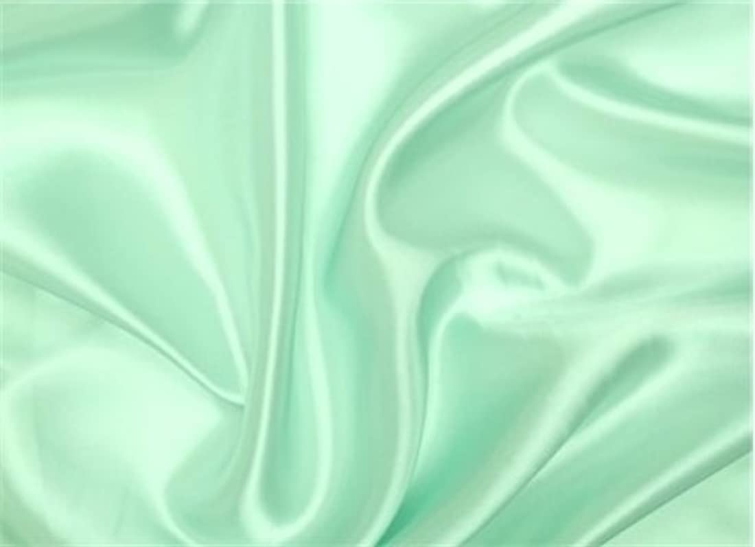 Pastel Mint Green Viscose Modal Satin Weave Fabric ~ 44" Wide Sold by The Yard.(5)
