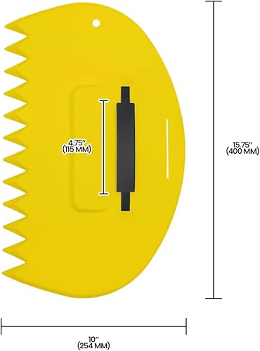 Miniatura 5 de Zenport Cuchara de hojas GA815 para pequeñas pilas de hojas, amarillo brillante