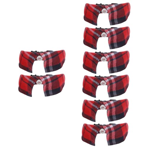 Collar de perro a cuadros ajustable que evita molestias en el cuello de tu mascota 2