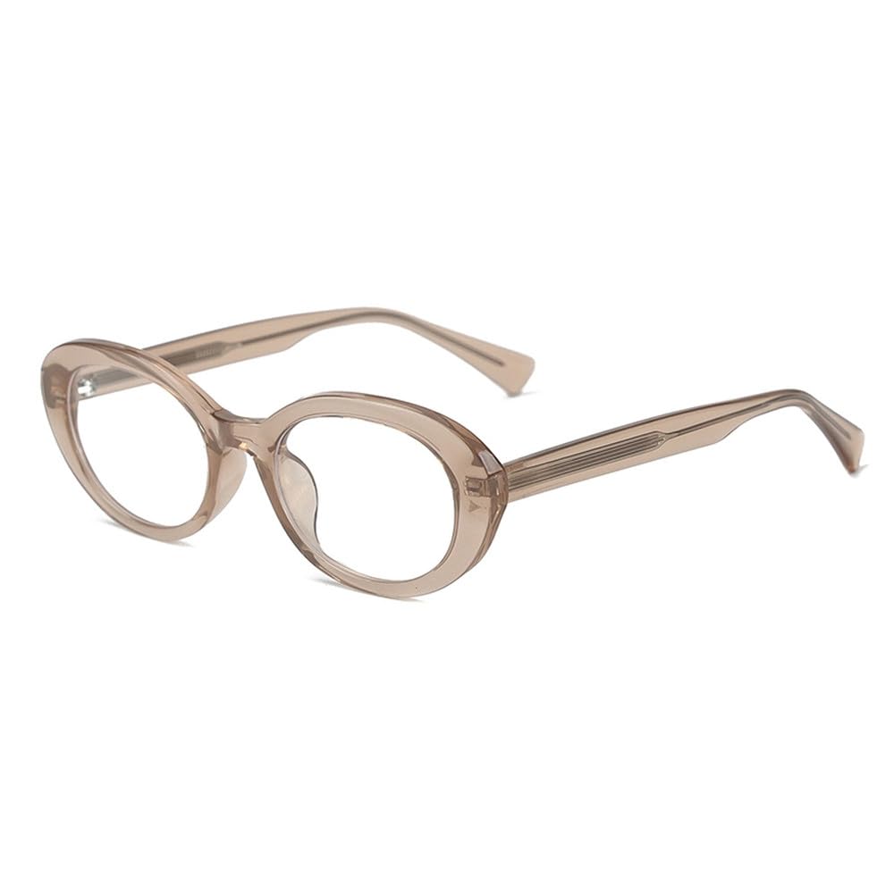 okulary owalne unisex przezroczyste soczewki modne okulary rama kobiety octan styl męskie prezenty