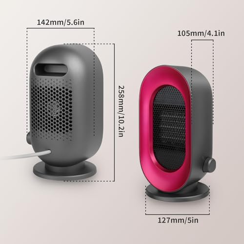 Chauffage d'appoint 900W Sendowtek mini radiateur portable