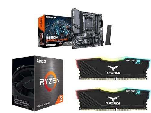 Image of NEWEGG Motherboard CPU Memory Combo -B550M Motherboard Bundle with Ryzen 5 5500 6-Core 3.6 GHz Socket AM4 65W CPU and 16GB (2 x 8GB) 288-Pin PC RAM DDR4 3200 Desktop Memory