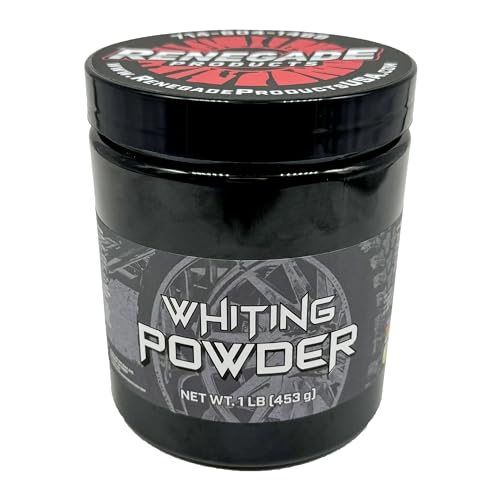 Renegade Products Usa | Whiting Powder - Superior Polished & Buffed Metal Cleaning Agent, Calcium Carbonate Formula, 1 Lb
