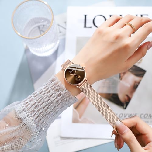 Couple Watches Men and Women Pair Quartz Watches Casual Stainless Steel Mesh Strap Fashion Watches