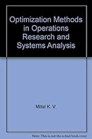 Optimization methods in operations research and systems analysis 0470990562 Book Cover