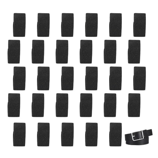 30 Stück Gürtelschlaufen zum Annähen,Gürtelschlaufe Ohne Nähen,Elastische Gürtelhalter Leder,Belt Keeper für Polizei Gürteln Rucksäcken Tragetüchern,Rucksackgurt Halter Gürtel Keepers,Rucksack Strap