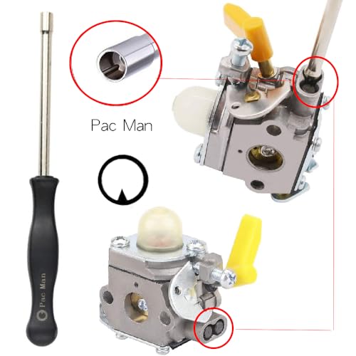 Hippotech Vergaser-Einstellwerkzeug mit Kreisschraubendrehern, für gängige 2-Takt-Vergaser, Einstellwerkzeug für kleine Motoren, 12 Stück