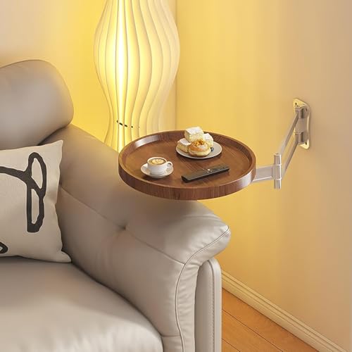 Table basse ronde murale pliable pour libérer le sol et désencombrer votre studio - 3