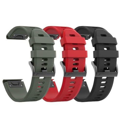 Bracelet silicone 26mm Fenix 6X 7X idéal running et outdoor