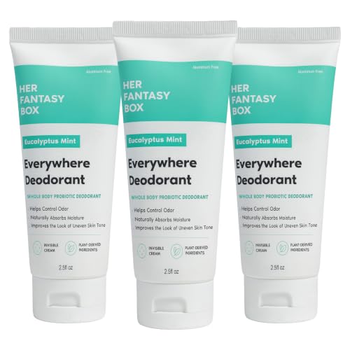 Her Fantasy Box | Everywhere Deodorant | with Probiotics (Mint)- 3 Pack