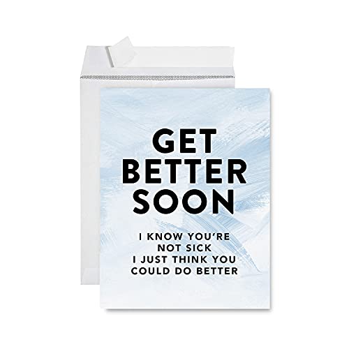 Andaz Press  Get Well Soon W{J[h 8.5 x 11C`  Get Better Soon Well Wishes O[eBOJ[h t Big Wishing Good Health Sympat