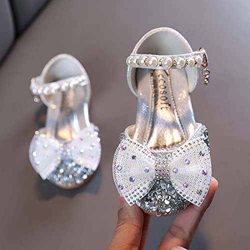 Sgaogew Girl Shoes Size 13 Baby Girls Mary Janes Flats Shoes Anti-Slip Rubber Sole Infant Toddler Princess Wedding Dress Shoes #TOP4