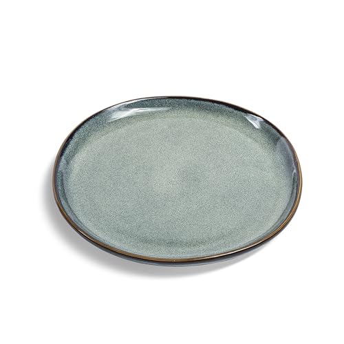 VIDI Verde Frühstück Teller Set in Salbeigrün | 6-teiliges...