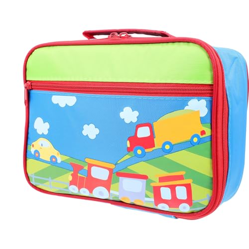 GLEAVI Bolsa de Almuerzo Infantil Bolsa de Mano de Tela Oxford Diseño de Dibujos Animados Bento Cremallera y Gran Capacidad para Uso en Casa y Salidas