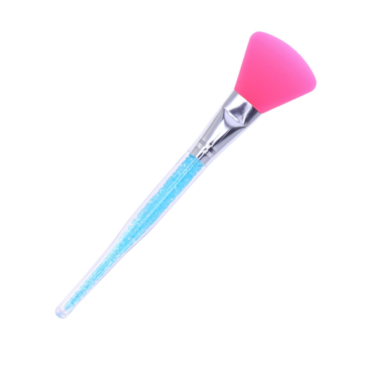 OSOLADY Silicone Face Mask Brush Rhinestone Handle Blue for Face Mask Skincare Women's Cosmetic Tool