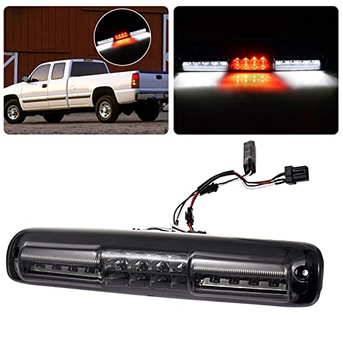 Third 3rd Brake Light Cargo Lamp Fit for 99-06 Chevy Silverado/GMC Sierra 1500 2500 3500 HD, for 07 Silverado/ Sierra 1500 2500 3500 Classic Smoke Lens, High Mount Stop light Rear Center Cab Tail Lamp