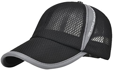 Panegy Unisex Mesh Brim Tennis Cap Outside Sunscreen Quick Dry Adjustable Baseball Hat