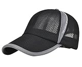 Men's Women's Peaked Mesh Sunscreen Cap Sports Hats for Fishing Tennis Baseball Beach Board Running