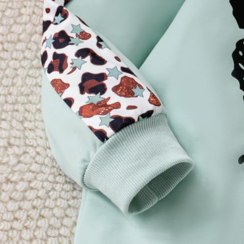 Image of Girls Clothes Fall Winter Toddler Outfits Leopard-print Hoodie Sweatshirt + Sweatpants 2 Piece Set 4-12 Years