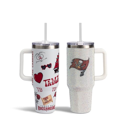 Image of The Memory Company Officially Licensed 2-Pack Game Day Tumblers Team Spirit /Bling, Tampa Bay Buccaneers