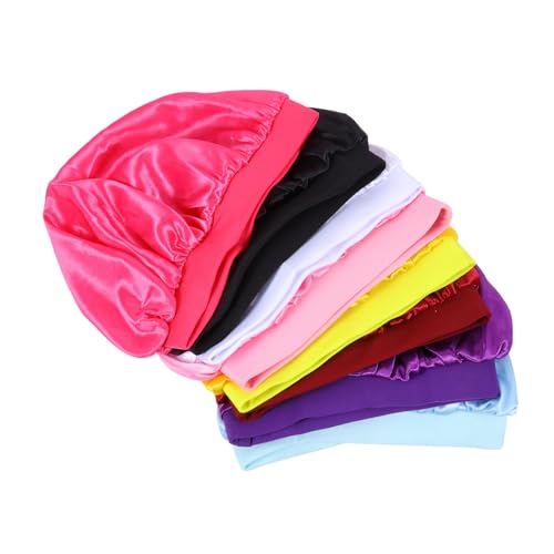 Bonnet de nuit enfant élastique protection cheveux anti-nœuds en lot