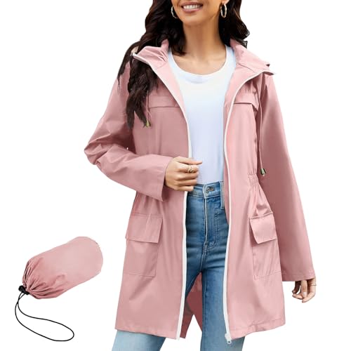 Manteau de pluie femme imperméable pour rester au sec sous le vent