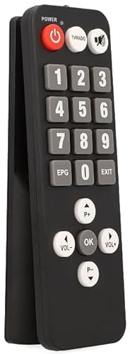 [ Test SEHR GUT, Note 1.2 *] Zehnder HX 2600 Mini Digital Sat Receiver mit Aufnahmefunktion, HD fähig, für Satellitenschüssel (2600 Senioren Fernbedienung)