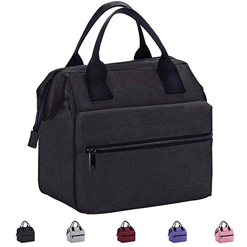 Srise Lunch Bag Insulated Lunch Box, Wide-Open Meal Prep Lunch Tote Bags Durable