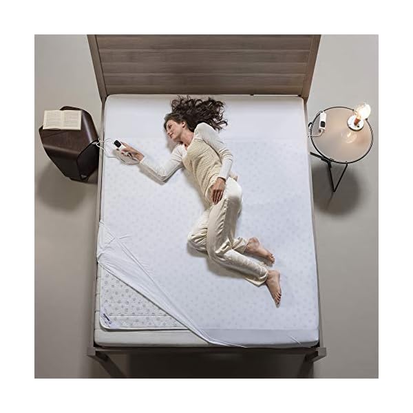 Imetec Scaldasonno Adapto, Einzelwärmeunterbett, 150x80 cm, niedriger Verbrauch, patentierte Technologie, schnelle… – Bild 9
