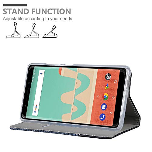 Cadorabo Custodia per WIKO View GO in blu scuro