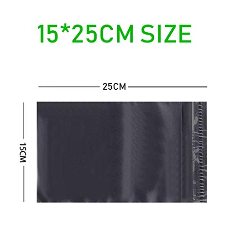 Sobres Envio Bolsas de mensajería, 100 Uds., bolsa de almacenamiento negra, bolsa de plástico de polietileno for envío, sobres, bolsas de correo, bolsa de plástico con sello autoadhesivo(17x30cm(2.3g)