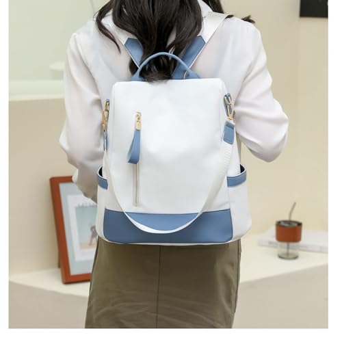 Image of Zibuyu Fashion Backpack Bags for Women, Soft PU Leather Backpack, Secure Travel Backpack with Full Open Back Zipper, Multi Pocket Day Bag Backpack with Shoulder Strap & Handle