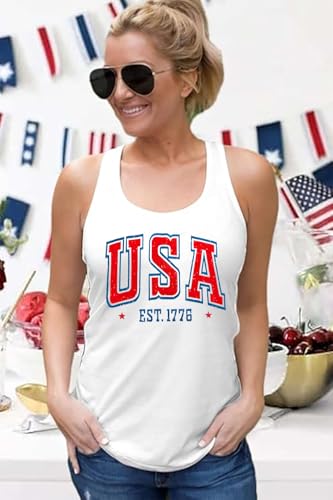 4th of July Tank Top Women Spilling The Tea Since 1773 Patriotic Sleeveless Shirt American History Vest Top3
