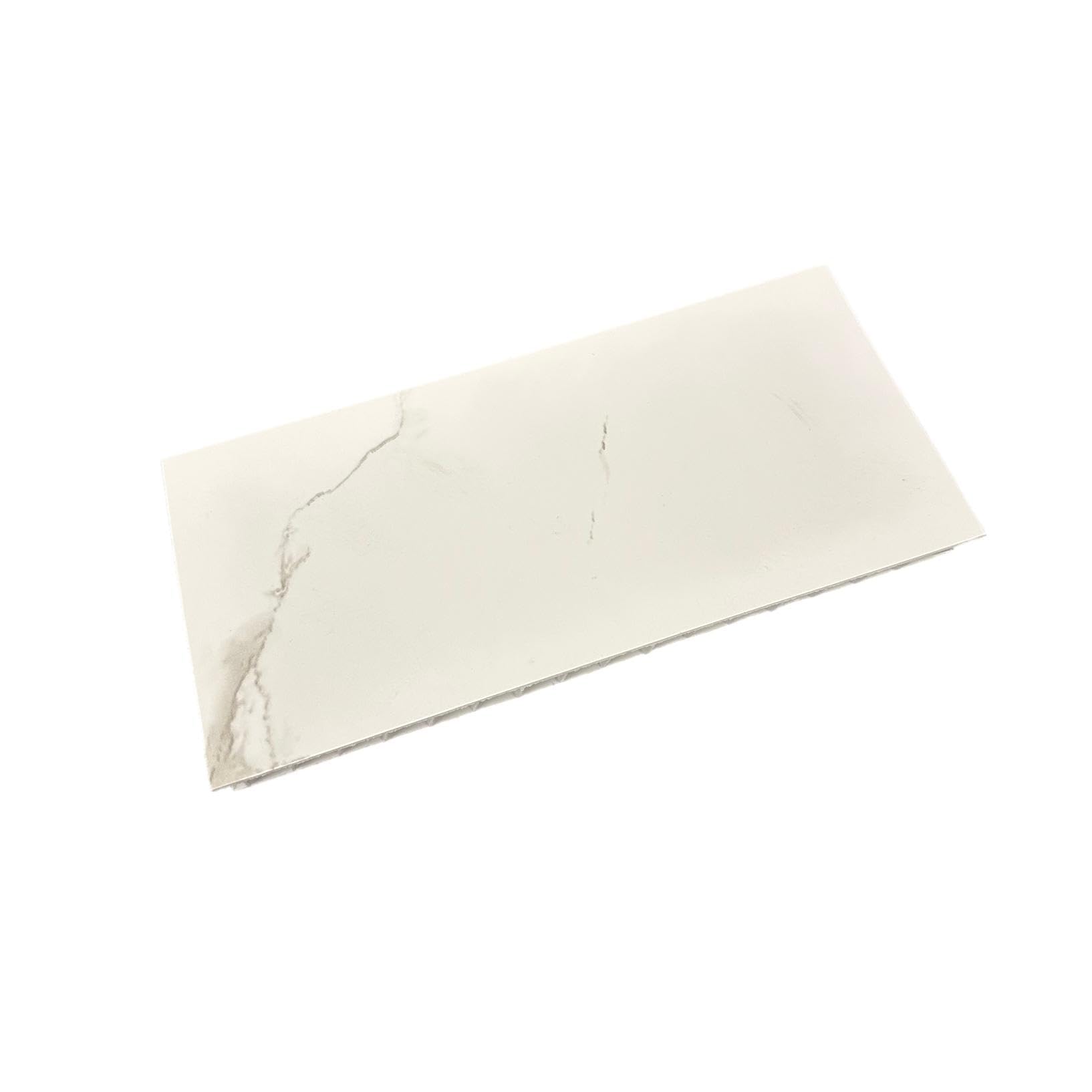 DBS Carrara White Marble Matt 10mm Sample Piece Bathroom PVC Cladding Wall Shower Panel Sample