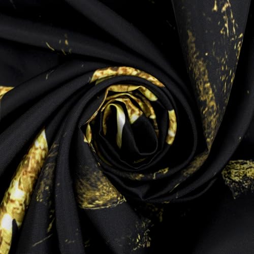 LB Black and Gold Marble Shower Curtain Funny Fuck It Just Get Naked Shower Curtains for Bathroom Abstract Geometric Polyester Anti Mould Waterproof Bath Curtain Set including Hooks,59x78 inches - Image 4